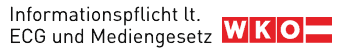 Informationspflicht lt. ECG und Mediengesetz